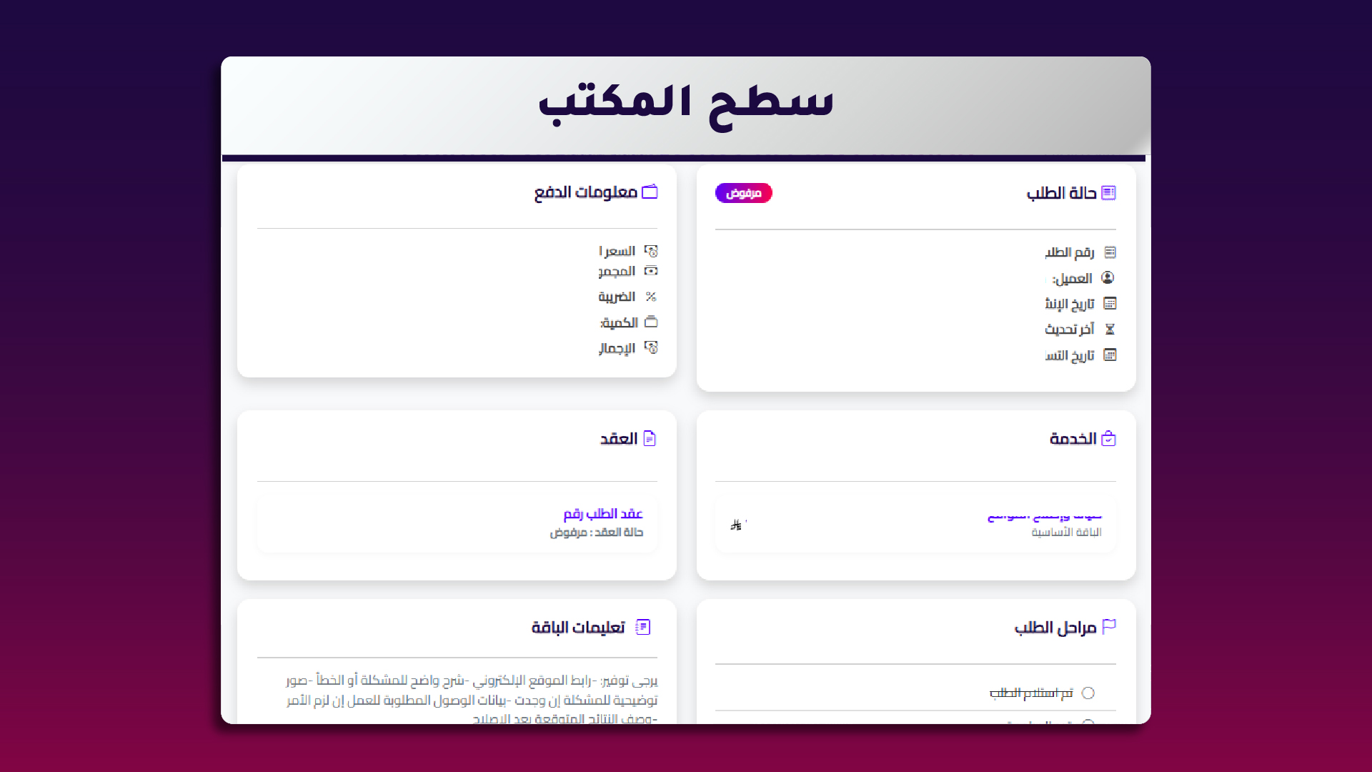 3 . إلغاء الطلب